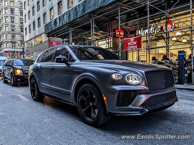 Bentley Bentayga spotted in Manhattan, New York
