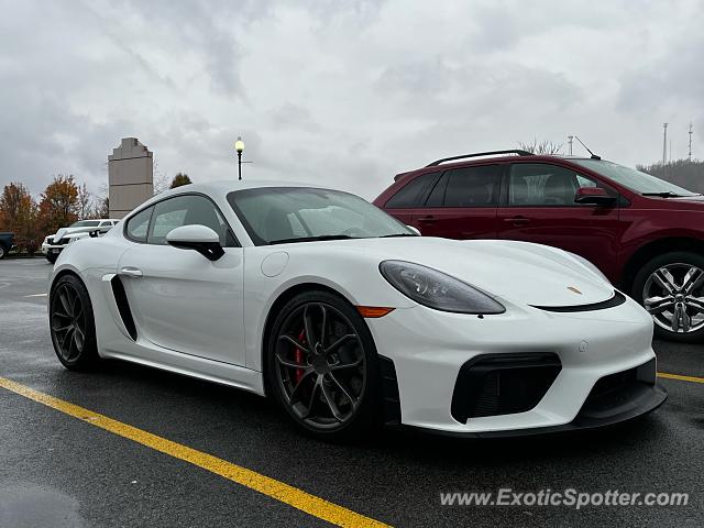 Porsche Cayman GT4 spotted in Bridgeport, West Virginia