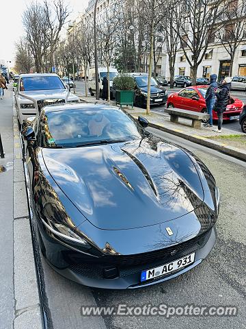 Ferrari Roma spotted in Paris, France