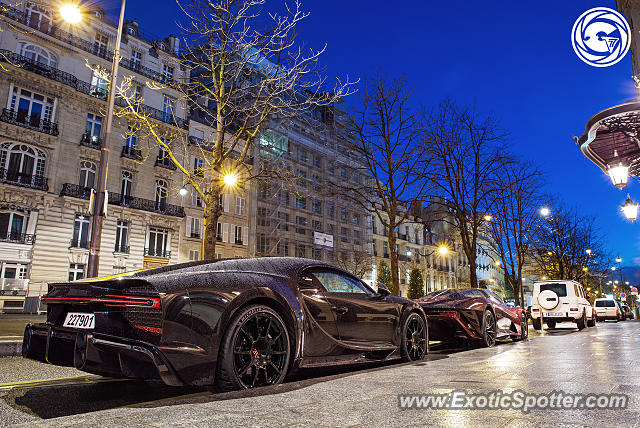 Bugatti Chiron spotted in Paris, France