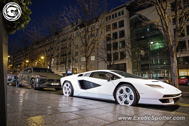 Lamborghini Countach spotted in Paris, France
