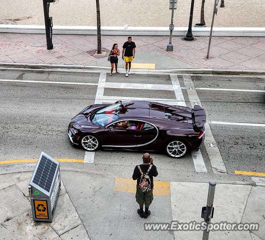 Bugatti Chiron spotted in Miami, Florida