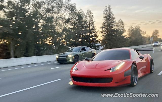 Ferrari 458 Italia spotted in Fremont, California