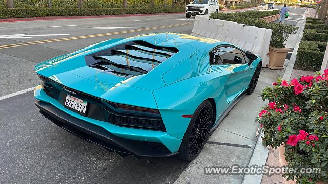 Lamborghini Aventador spotted in Newport Beach, California
