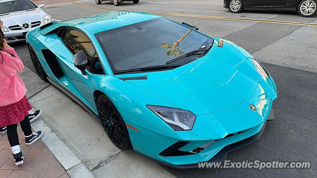 Lamborghini Aventador spotted in Newport Beach, California