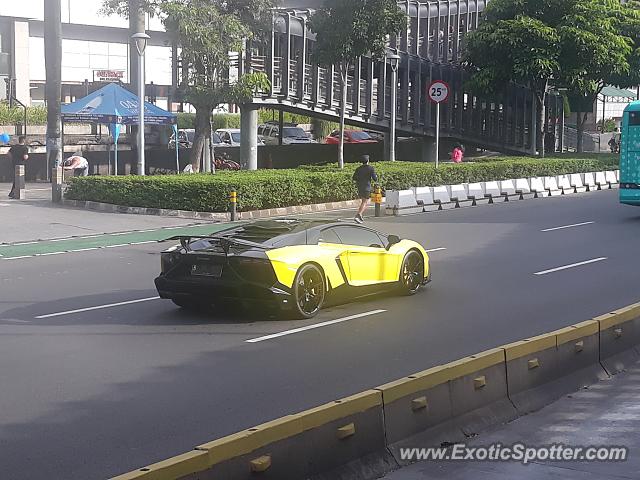 Lamborghini Aventador spotted in Jakarta, Indonesia