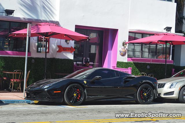 Ferrari 488 GTB spotted in Miami Beach, Florida