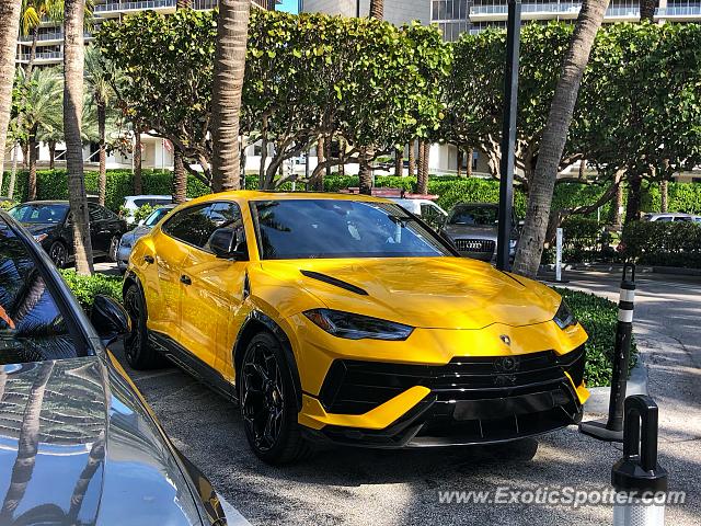 Lamborghini Urus spotted in Bal Harbour, Florida