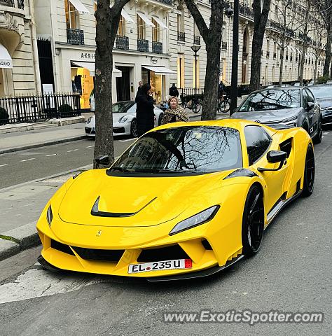 Ferrari F8 Tributo spotted in Paris, France