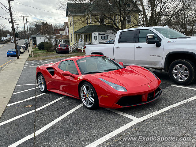 Ferrari 488 GTB spotted in Asheville, North Carolina