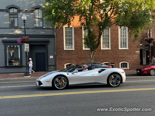 Ferrari 488 GTB spotted in Washington DC, United States