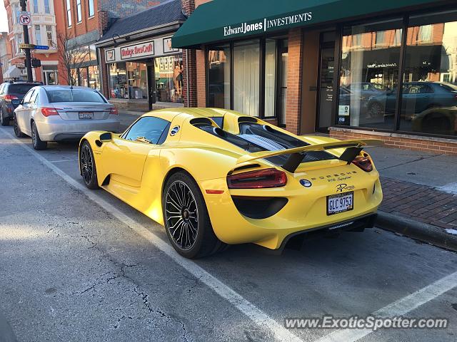 Porsche 918 Spyder spotted in Westerville, Ohio