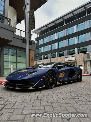 Lamborghini Aventador spotted in Dallas, Texas