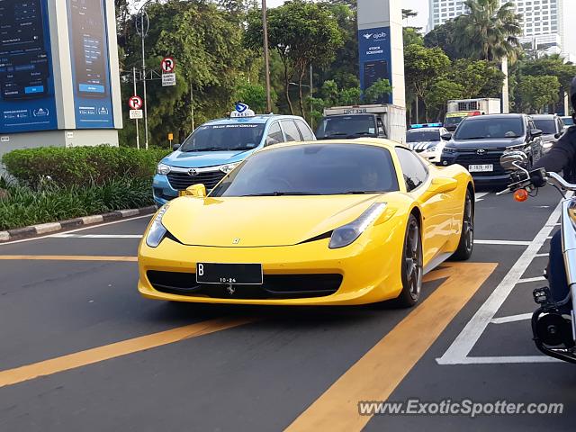 Ferrari 458 Italia spotted in Jakarta, Indonesia
