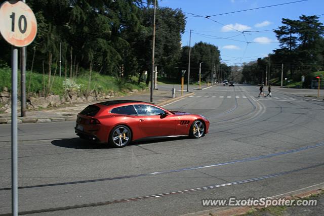 Ferrari GTC4Lusso spotted in Rome, Italy