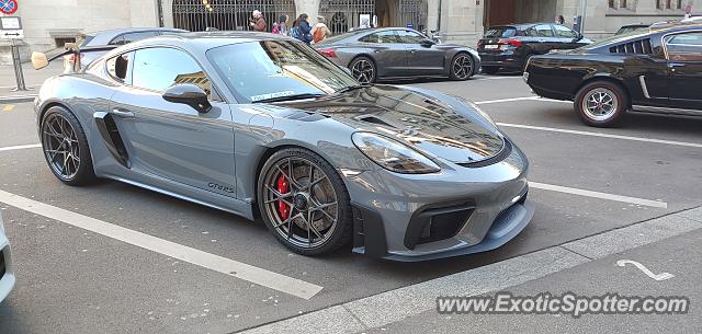 Porsche Cayman GT4 spotted in Zürich, Switzerland