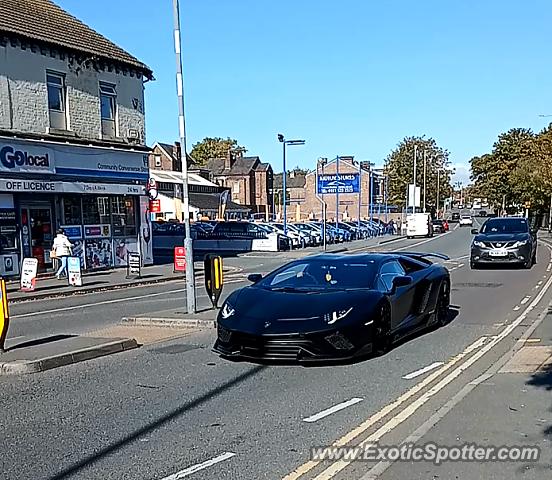Lamborghini Aventador spotted in Liverpool, United Kingdom