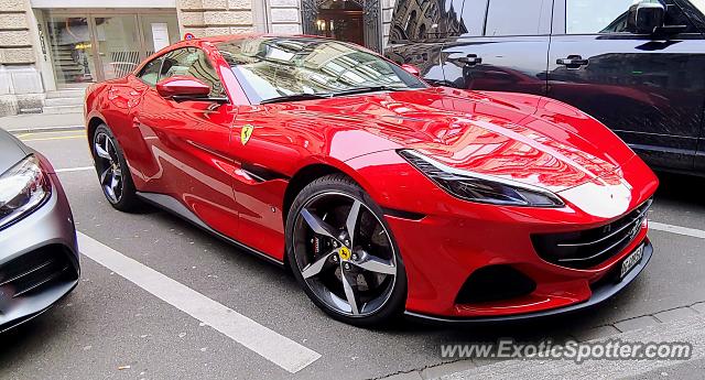 Ferrari Portofino spotted in Zurich, Switzerland