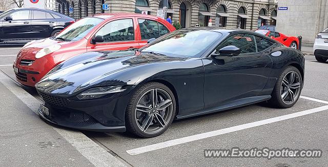Ferrari Roma spotted in Zurich, Switzerland