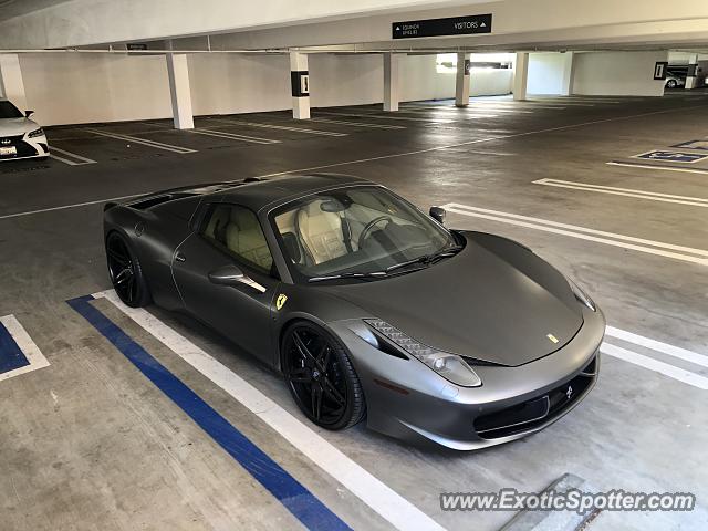 Ferrari 458 Italia spotted in Los Angeles, California
