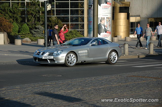 Mercedes SLR spotted in Prague, Czech Republic