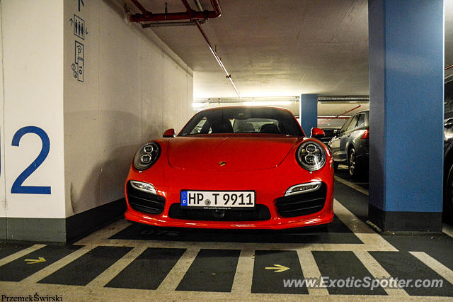 Porsche 911 Turbo spotted in Frankfurt, Germany
