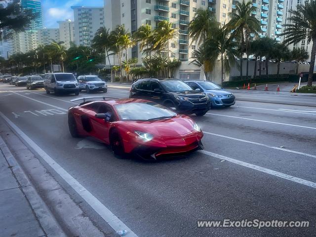 Lamborghini Aventador spotted in Hollywood, Florida