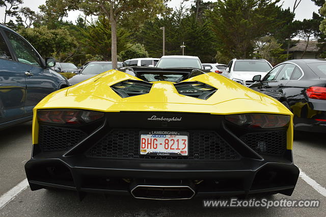 Lamborghini Aventador spotted in Pebble Beach, California