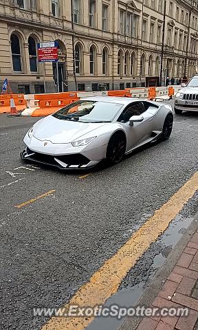 Lamborghini Huracan spotted in Manchester, United Kingdom