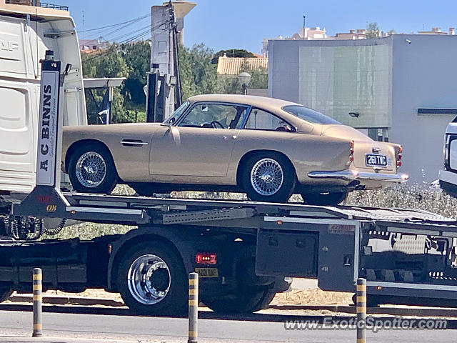 Aston Martin DB5 spotted in Faro, Portugal