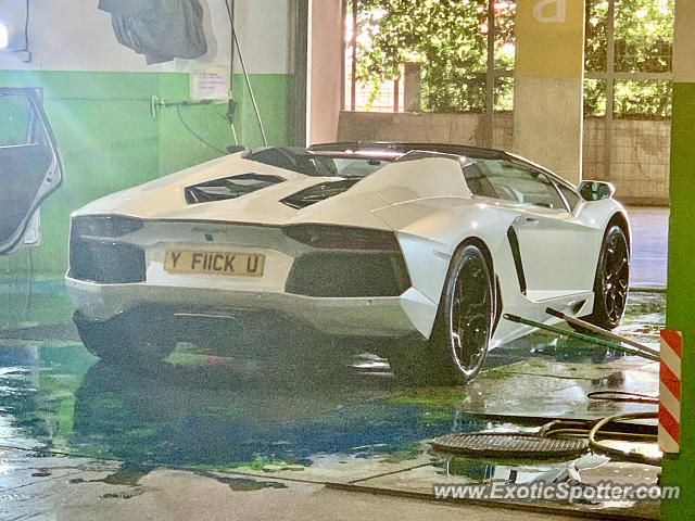 Lamborghini Aventador spotted in Tavira., Portugal