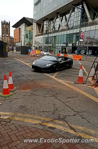 Lamborghini Huracan spotted in Manchester, United Kingdom