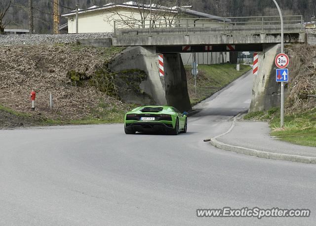 Lamborghini Aventador spotted in Garmisch, Germany