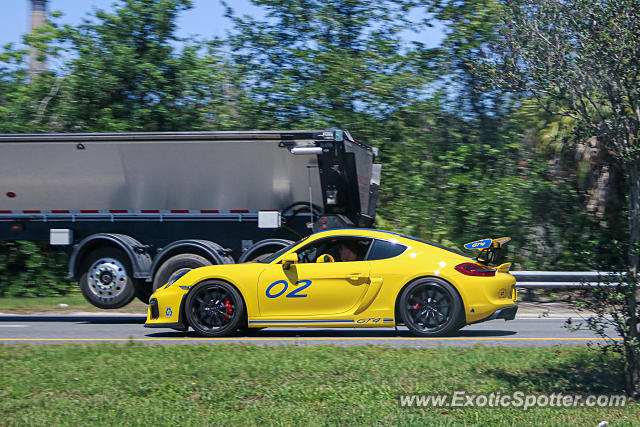 Porsche Cayman GT4 spotted in Jacksonville, Florida
