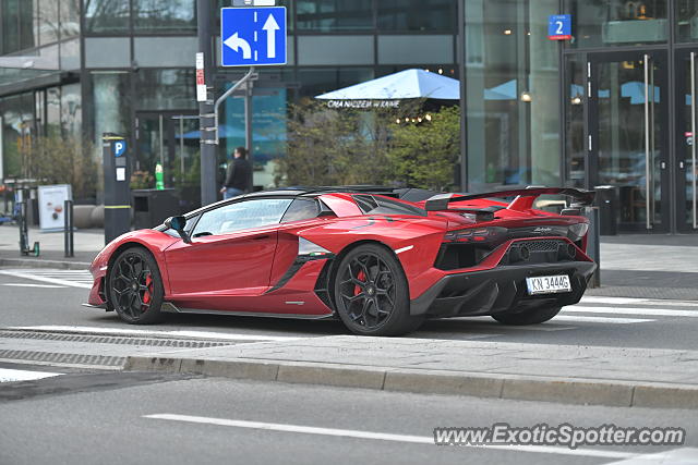 Lamborghini Aventador spotted in Warsaw, Poland