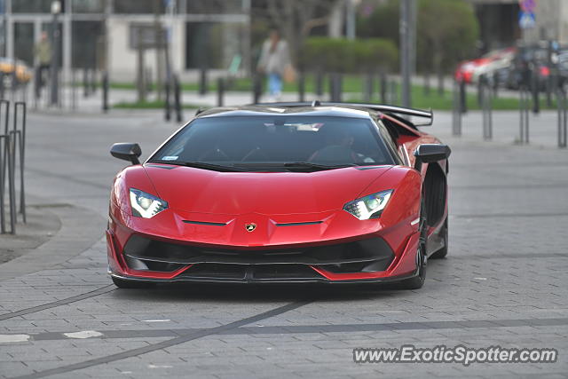 Lamborghini Aventador spotted in Warsaw, Poland
