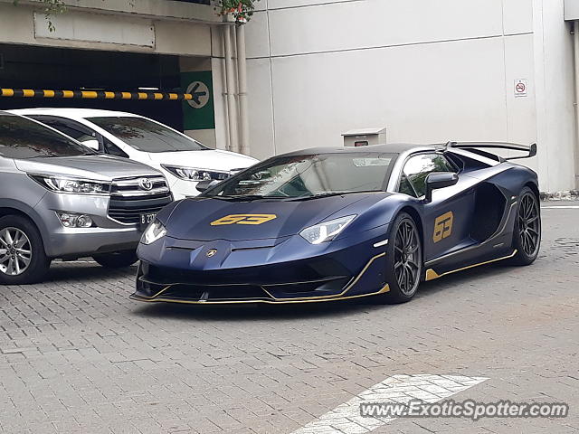 Lamborghini Aventador spotted in Jakarta, Indonesia