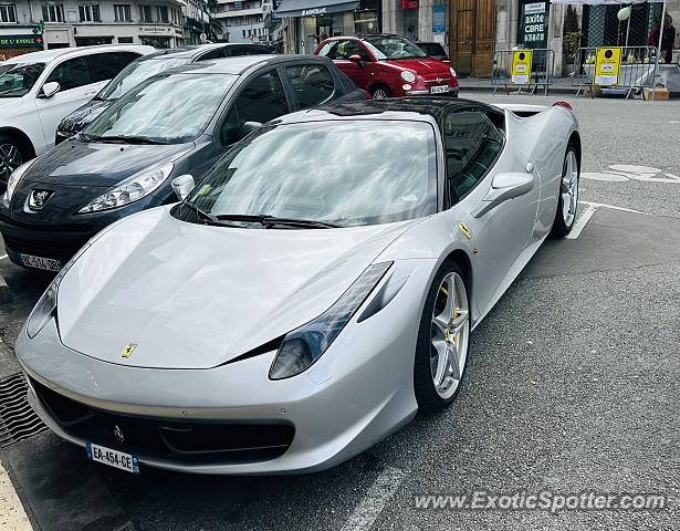 Ferrari 458 Italia spotted in Grenoble, France