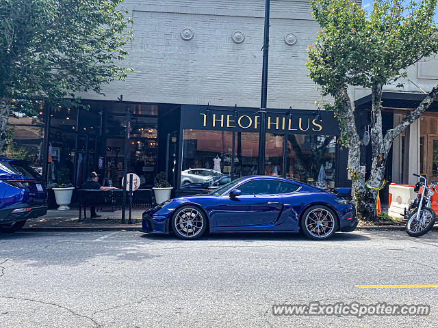 Porsche Cayman GT4 spotted in Brevard, North Carolina