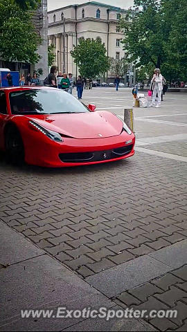 Ferrari 458 Italia spotted in Sofia, Bulgaria