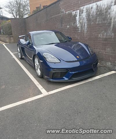 Porsche Cayman GT4 spotted in Handforth, United Kingdom