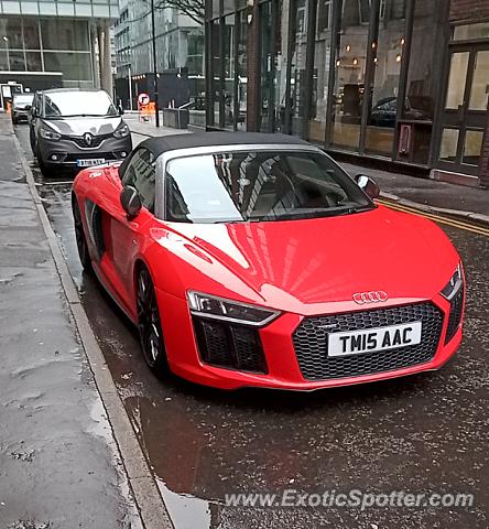 Audi R8 spotted in Manchester, United Kingdom