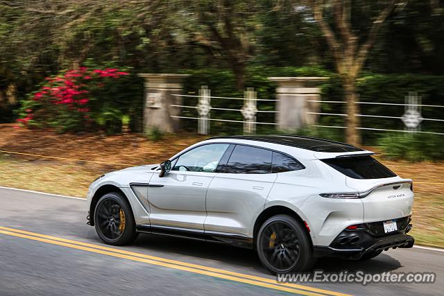 Aston Martin DBX spotted in Amelia Island, Florida