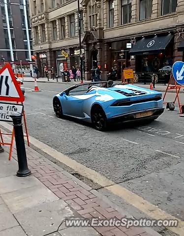 Lamborghini Huracan spotted in Manchester, United Kingdom