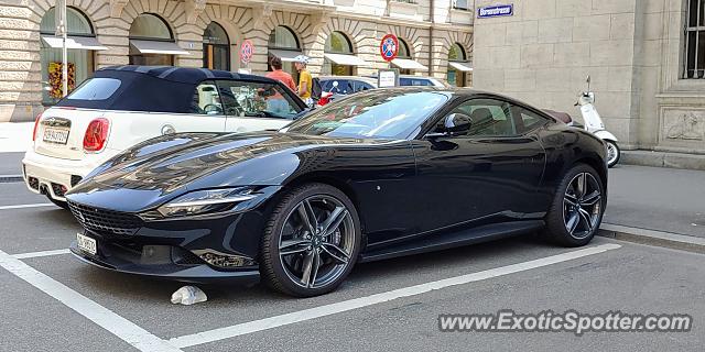 Ferrari Roma spotted in Zurich, Switzerland