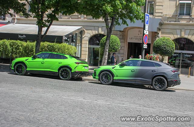 Lamborghini Urus spotted in Paris, France