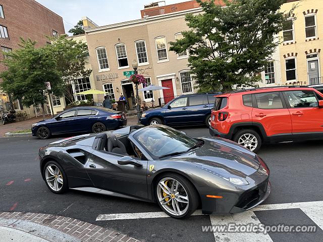 Ferrari 488 GTB spotted in Washington DC, United States