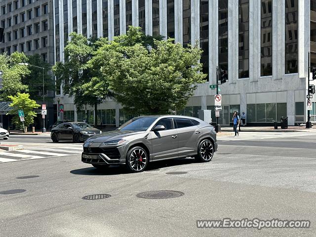 Lamborghini Urus spotted in Washington DC, United States