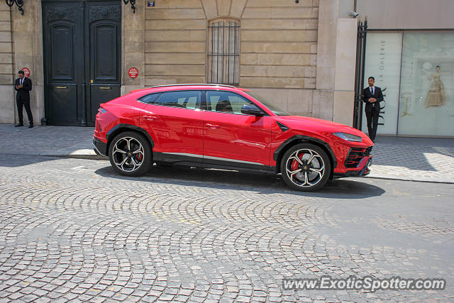 Lamborghini Urus spotted in Paris, France