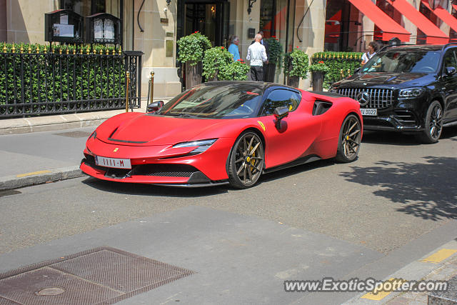 Ferrari SF90 Stradale spotted in Paris, France
